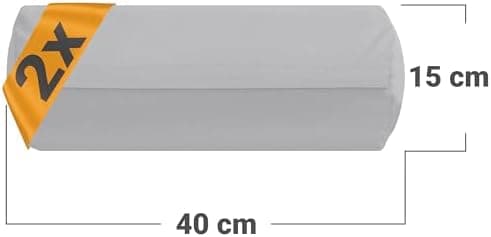 Doppelpack Baumwoll-Kissenbezüge 40 x 15 cm – Navyblau, schlichtes modernes Design