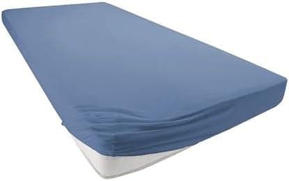 Jersey-Spannbettlaken 100% Baumwolle – 90–100×200 cm, für Matratzen bis 25 cm (Steghöhe bis 23 cm), Beige