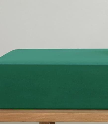 1) Spannbettlaken 100x200 cm Hellgrün — 100% Baumwolle-Jersey mit Lycra, für Matratzen bis 25 cm

2) Jersey-Spannbettlak