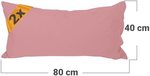 Doppelpack Baumwoll-Kissenbezüge 40 x 15 cm – Navyblau, schlichtes modernes Design