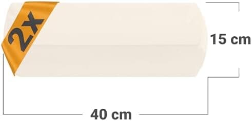 Doppelpack Baumwoll-Kissenbezüge 40 x 15 cm – Navyblau, schlichtes modernes Design