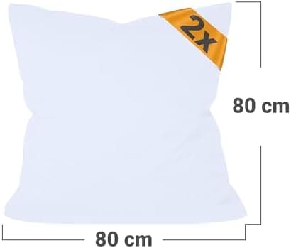 Doppelpack Baumwoll-Kissenbezüge 40 x 15 cm – Navyblau, schlichtes modernes Design