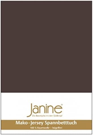 Janine Spannbettlaken Mako-Feinjersey Classic Jersey für Matratzen 180–200 x 200 cm