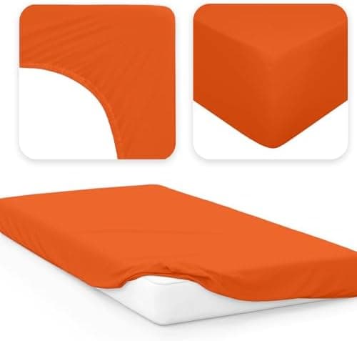 Jacobson Jersey-Spannbettlaken aus Baumwolle – OEKO-TEX STANDARD 100, 180x200–200x200 cm, Weiß