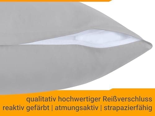 Doppelpack Baumwoll-Kissenbezüge 40 x 15 cm – Navyblau, schlichtes modernes Design