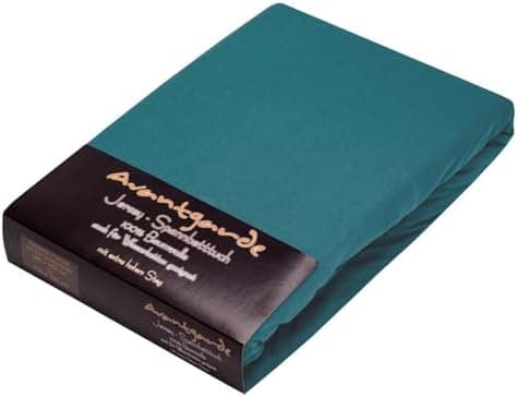 AVANTGARDE Spannbettlaken 180x200–200x220 cm, 40 cm Steg – 100% Jersey-Baumwolle 170 g/m², OEKO-TEX – passend für Boxspr