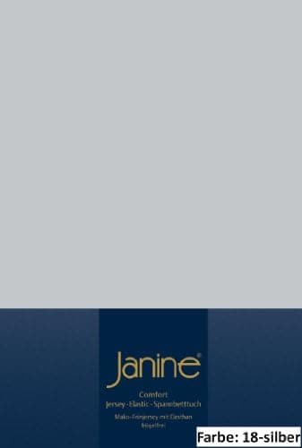 Janine Spannbettlaken Mako-Feinjersey Classic Jersey für Matratzen 180–200 x 200 cm