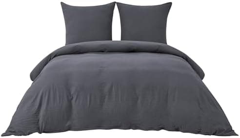 BEDSURE Bettwäsche 135x200 4‑teilig – Weiches Baumwoll‑Feeling Bettwäsche‑Set 135 x 200 cm, inkl. 2 Kissenbezüge 80x80,