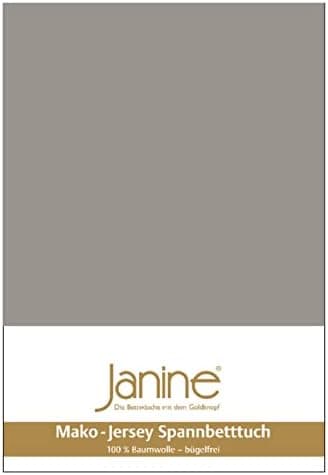 Janine Spannbettlaken Mako-Feinjersey Classic Jersey für Matratzen 180–200 x 200 cm
