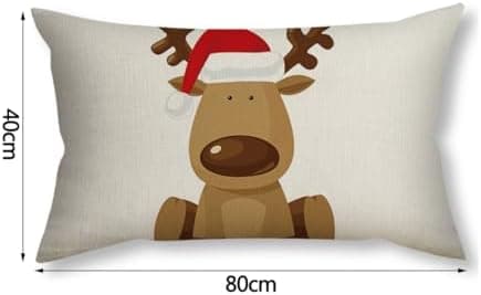 4er Set Kissenbezüge Weihnachten 40×80 cm – festliche Kissenhüllen für Sofa & Wohnzimmer