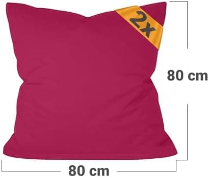 Doppelpack Baumwoll-Kissenbezüge 40 x 15 cm – Navyblau, schlichtes modernes Design