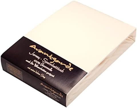 AVANTGARDE Spannbettlaken 180x200–200x220 cm, 40 cm Steg – 100% Jersey-Baumwolle 170 g/m², OEKO-TEX – passend für Boxspr