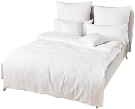 Traumschlaf Hotelbettwäsche – Mako-Satin (100% Baumwolle), 135×200 + 40×80 cm