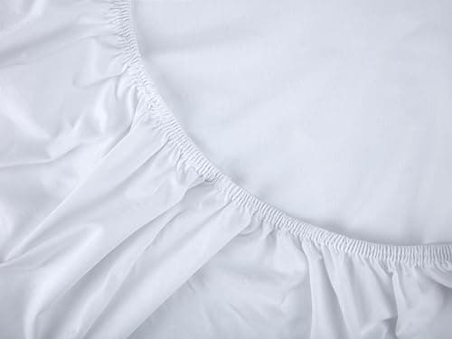 1) Spannbettlaken 100x200 cm Hellgrün — 100% Baumwolle-Jersey mit Lycra, für Matratzen bis 25 cm

2) Jersey-Spannbettlak