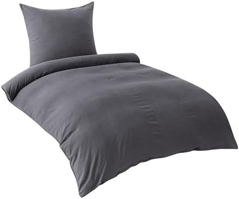 BEDSURE Bettwäsche 135x200 4‑teilig – Weiches Baumwoll‑Feeling Bettwäsche‑Set 135 x 200 cm, inkl. 2 Kissenbezüge 80x80,