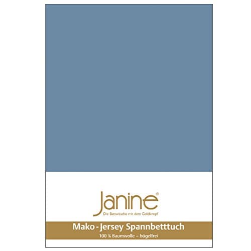 Janine Spannbettlaken Mako-Feinjersey Classic Jersey für Matratzen 180–200 x 200 cm