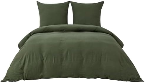 BEDSURE Bettwäsche 135x200 4‑teilig – Weiches Baumwoll‑Feeling Bettwäsche‑Set 135 x 200 cm, inkl. 2 Kissenbezüge 80x80,