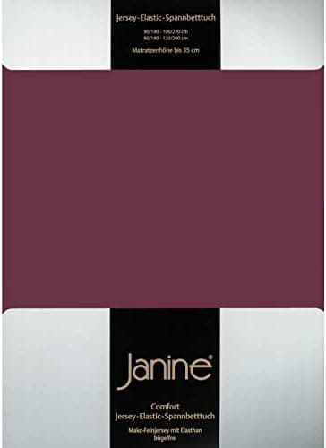 Janine Spannbettlaken Mako-Feinjersey Classic Jersey für Matratzen 180–200 x 200 cm
