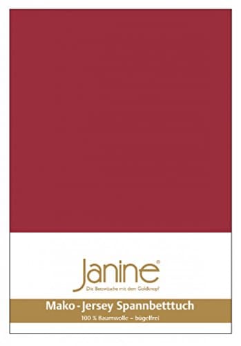 Janine Spannbettlaken Mako-Feinjersey Classic Jersey für Matratzen 180–200 x 200 cm