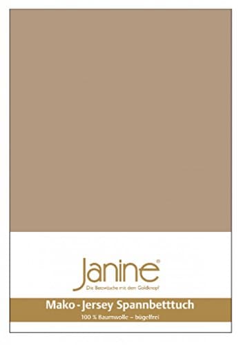 Janine Spannbettlaken Mako-Feinjersey Classic Jersey für Matratzen 180–200 x 200 cm