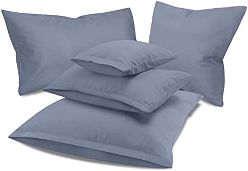 Doppelpack Baumwoll-Kissenbezüge 40 x 15 cm – Navyblau, schlichtes modernes Design