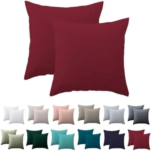 Kissenbezug 40x80 cm 2er Set – 100% Mikrofaser Beige, weich & bügelfrei mit Reißverschluss
