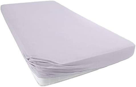 Jersey-Spannbettlaken 100% Baumwolle – 90–100×200 cm, für Matratzen bis 25 cm (Steghöhe bis 23 cm), Beige