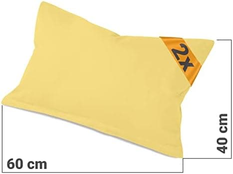 Doppelpack Baumwoll-Kissenbezüge 40 x 15 cm – Navyblau, schlichtes modernes Design