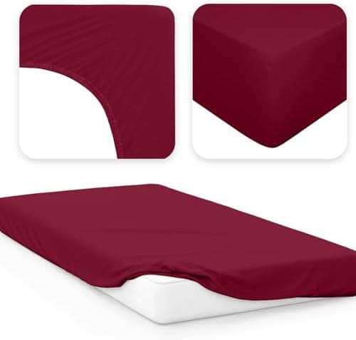 Jacobson Jersey-Spannbettlaken aus Baumwolle – OEKO-TEX STANDARD 100, 180x200–200x200 cm, Weiß