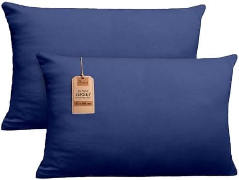 NatureMark Jersey Kissenbezüge – weich & atmungsaktiv, hautfreundlich – 40x40 cm, Anthrazit