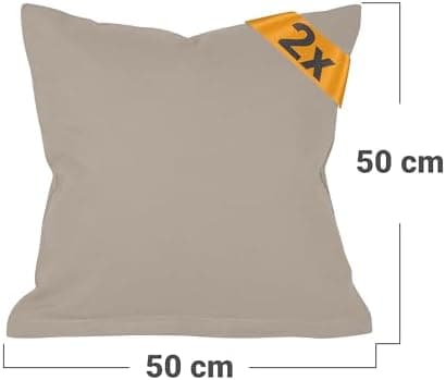 Doppelpack Baumwoll-Kissenbezüge 40 x 15 cm – Navyblau, schlichtes modernes Design