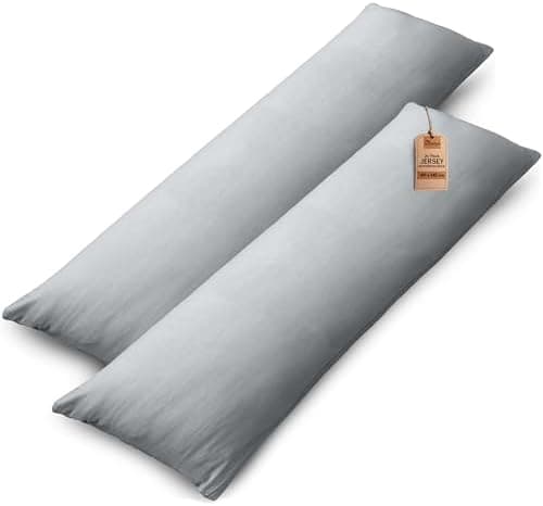 NatureMark Jersey Kissenbezüge – weich & atmungsaktiv, hautfreundlich – 40x40 cm, Anthrazit