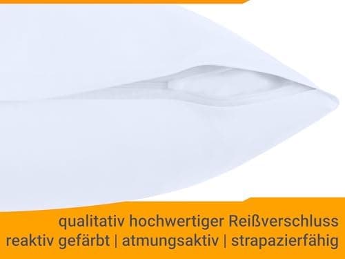 Doppelpack Baumwoll-Kissenbezüge 40 x 15 cm – Navyblau, schlichtes modernes Design