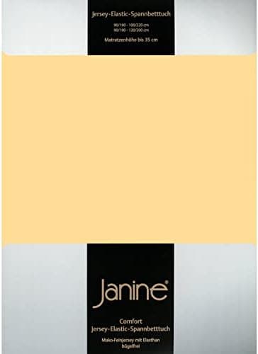 Janine Spannbettlaken Mako-Feinjersey Classic Jersey für Matratzen 180–200 x 200 cm