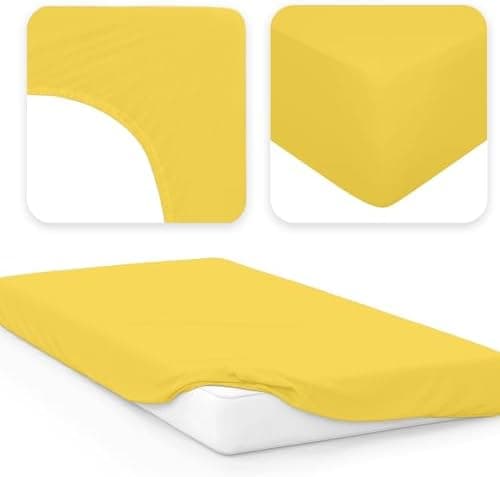 Jacobson Jersey-Spannbettlaken aus Baumwolle – OEKO-TEX STANDARD 100, 180x200–200x200 cm, Weiß