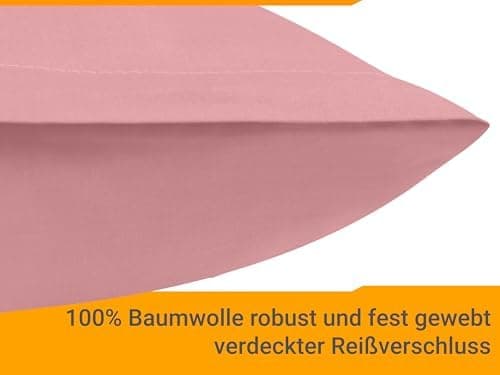 Doppelpack Baumwoll-Kissenbezüge 40 x 15 cm – Navyblau, schlichtes modernes Design