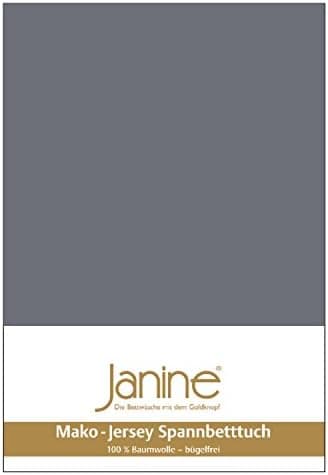 Janine Spannbettlaken Mako-Feinjersey Classic Jersey für Matratzen 180–200 x 200 cm