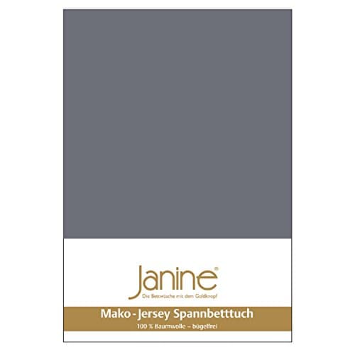Janine Spannbettlaken Mako-Feinjersey Classic Jersey für Matratzen 180–200 x 200 cm