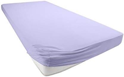 Jersey-Spannbettlaken 100% Baumwolle – 90–100×200 cm, für Matratzen bis 25 cm (Steghöhe bis 23 cm), Beige