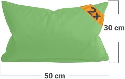 Doppelpack Baumwoll-Kissenbezüge 40 x 15 cm – Navyblau, schlichtes modernes Design