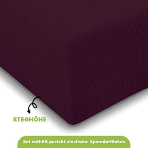 Julido Jersey-Spannbettlaken 140x200 cm – Baumwolle, OEKO-TEX® Standard 100, hautfreundlich & allergikergeeignet, Grün