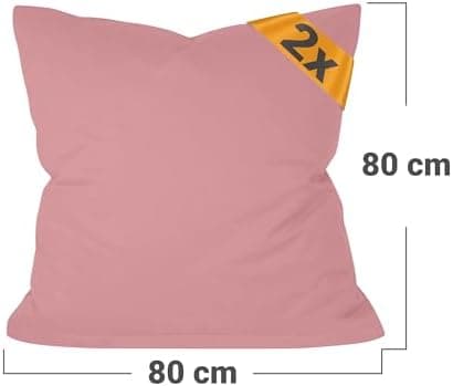 Doppelpack Baumwoll-Kissenbezüge 40 x 15 cm – Navyblau, schlichtes modernes Design