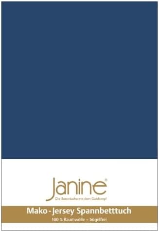 Janine Spannbettlaken Mako-Feinjersey Classic Jersey für Matratzen 180–200 x 200 cm