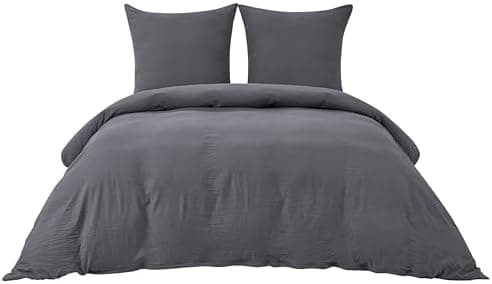 BEDSURE Bettwäsche 135x200 4‑teilig – Weiches Baumwoll‑Feeling Bettwäsche‑Set 135 x 200 cm, inkl. 2 Kissenbezüge 80x80,