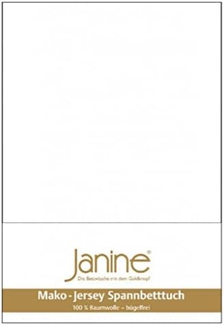 Janine Spannbettlaken Mako-Feinjersey Classic Jersey für Matratzen 180–200 x 200 cm