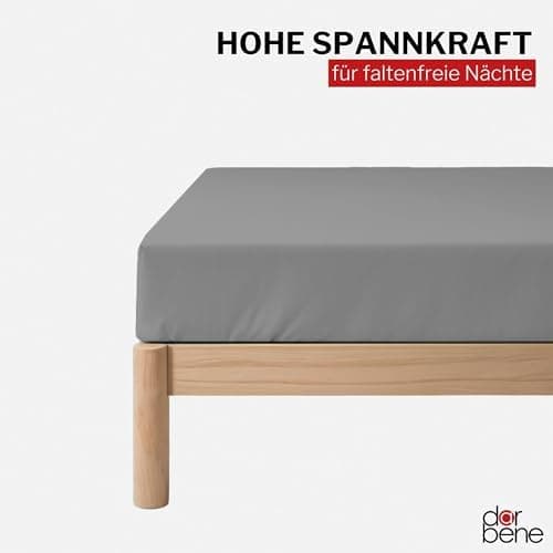 Spannbettlaken 140x200 cm – Jersey Baumwolle, Oeko‑TEX zertifiziert