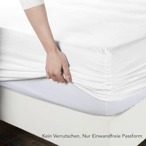 Utopia Bedding Jersey-Spannbettlaken 120 x 200 cm (25 cm) – Anthrazit, Baumwollmischung