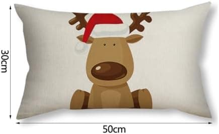 4er Set Kissenbezüge Weihnachten 40×80 cm – festliche Kissenhüllen für Sofa & Wohnzimmer
