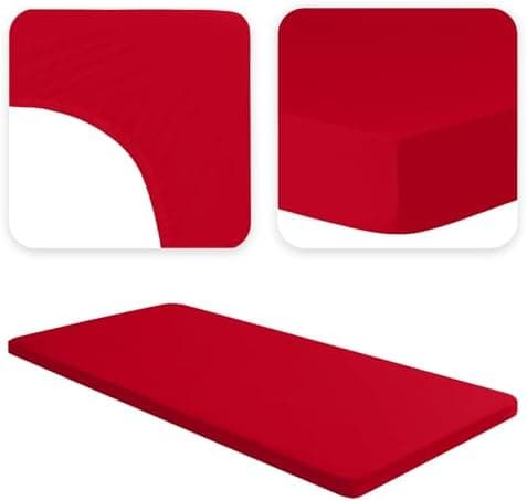 Jacobson Jersey-Spannbettlaken aus Baumwolle – OEKO-TEX STANDARD 100, 180x200–200x200 cm, Weiß