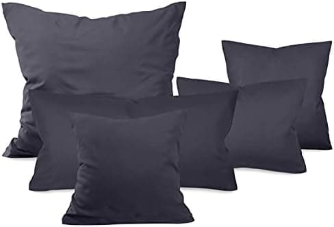 Doppelpack Baumwoll-Kissenbezüge 40 x 15 cm – Navyblau, schlichtes modernes Design